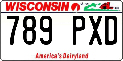 WI license plate 789PXD