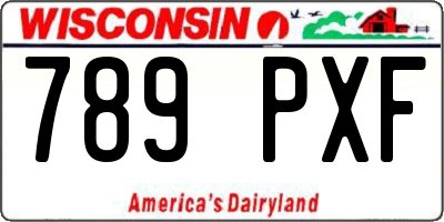 WI license plate 789PXF