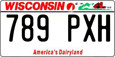 WI license plate 789PXH