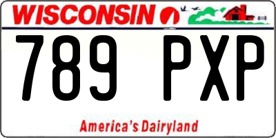 WI license plate 789PXP