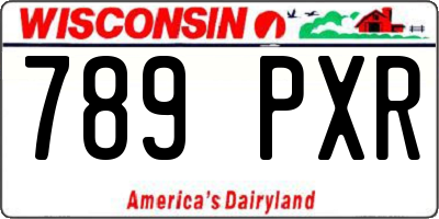 WI license plate 789PXR
