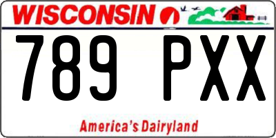 WI license plate 789PXX