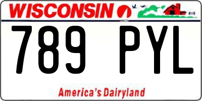 WI license plate 789PYL