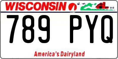 WI license plate 789PYQ