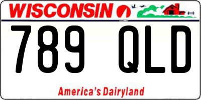 WI license plate 789QLD