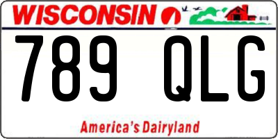 WI license plate 789QLG