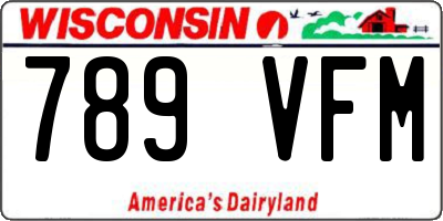 WI license plate 789VFM