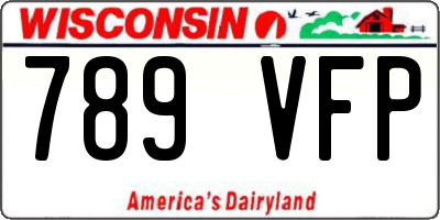 WI license plate 789VFP