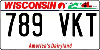 WI license plate 789VKT