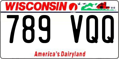 WI license plate 789VQQ
