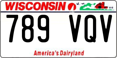 WI license plate 789VQV