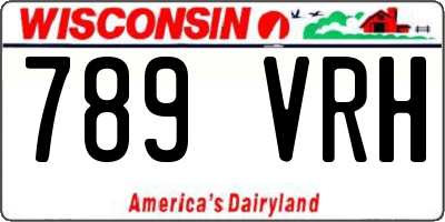WI license plate 789VRH