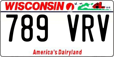 WI license plate 789VRV
