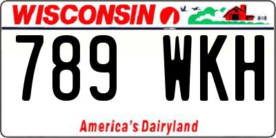 WI license plate 789WKH
