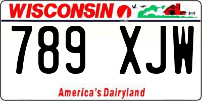 WI license plate 789XJW