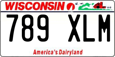 WI license plate 789XLM