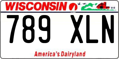 WI license plate 789XLN