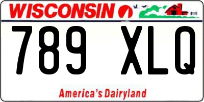 WI license plate 789XLQ
