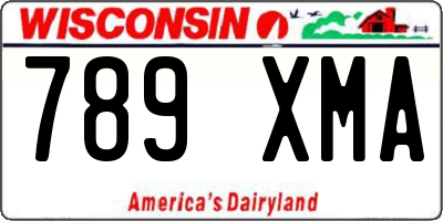 WI license plate 789XMA