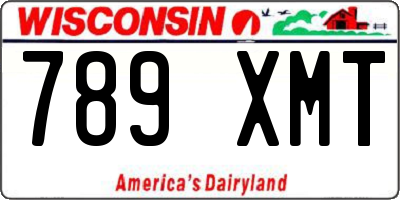 WI license plate 789XMT