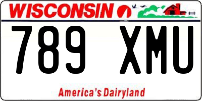 WI license plate 789XMU
