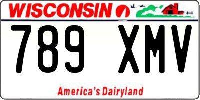 WI license plate 789XMV