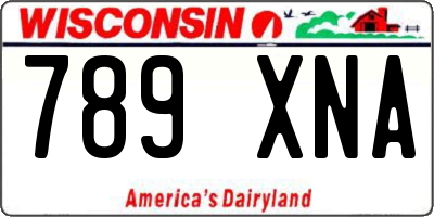 WI license plate 789XNA