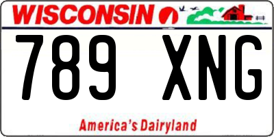 WI license plate 789XNG