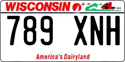 WI license plate 789XNH