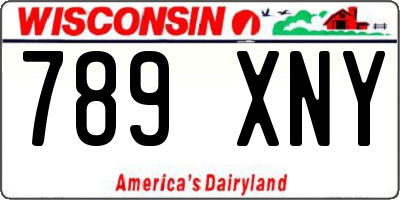 WI license plate 789XNY