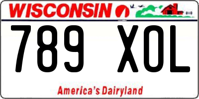 WI license plate 789XOL