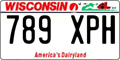 WI license plate 789XPH