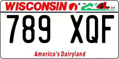 WI license plate 789XQF