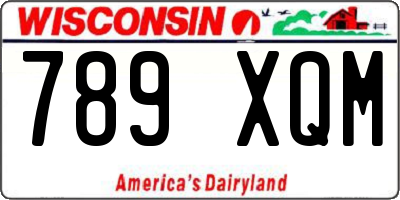 WI license plate 789XQM
