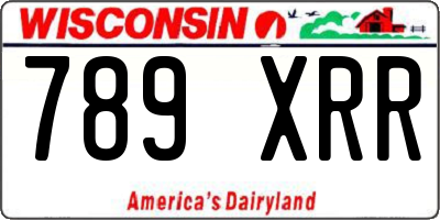 WI license plate 789XRR