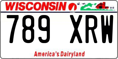 WI license plate 789XRW