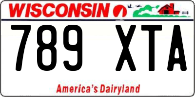WI license plate 789XTA