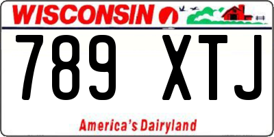 WI license plate 789XTJ