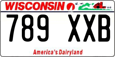 WI license plate 789XXB