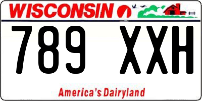 WI license plate 789XXH