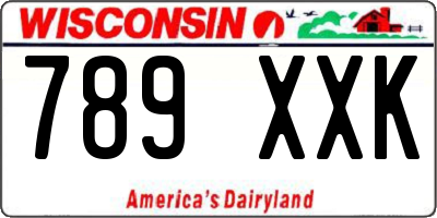 WI license plate 789XXK