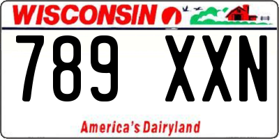 WI license plate 789XXN