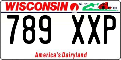 WI license plate 789XXP