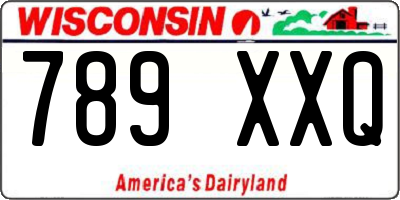 WI license plate 789XXQ