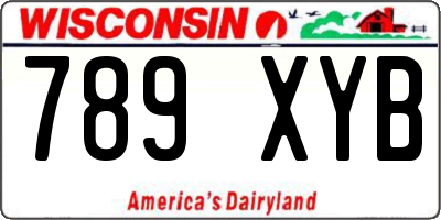WI license plate 789XYB