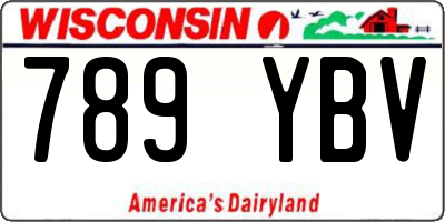 WI license plate 789YBV