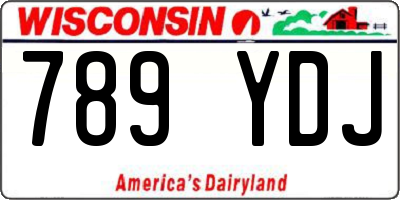 WI license plate 789YDJ