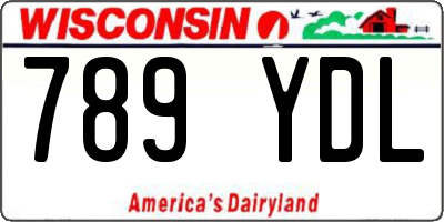 WI license plate 789YDL