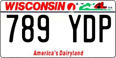 WI license plate 789YDP