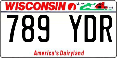 WI license plate 789YDR